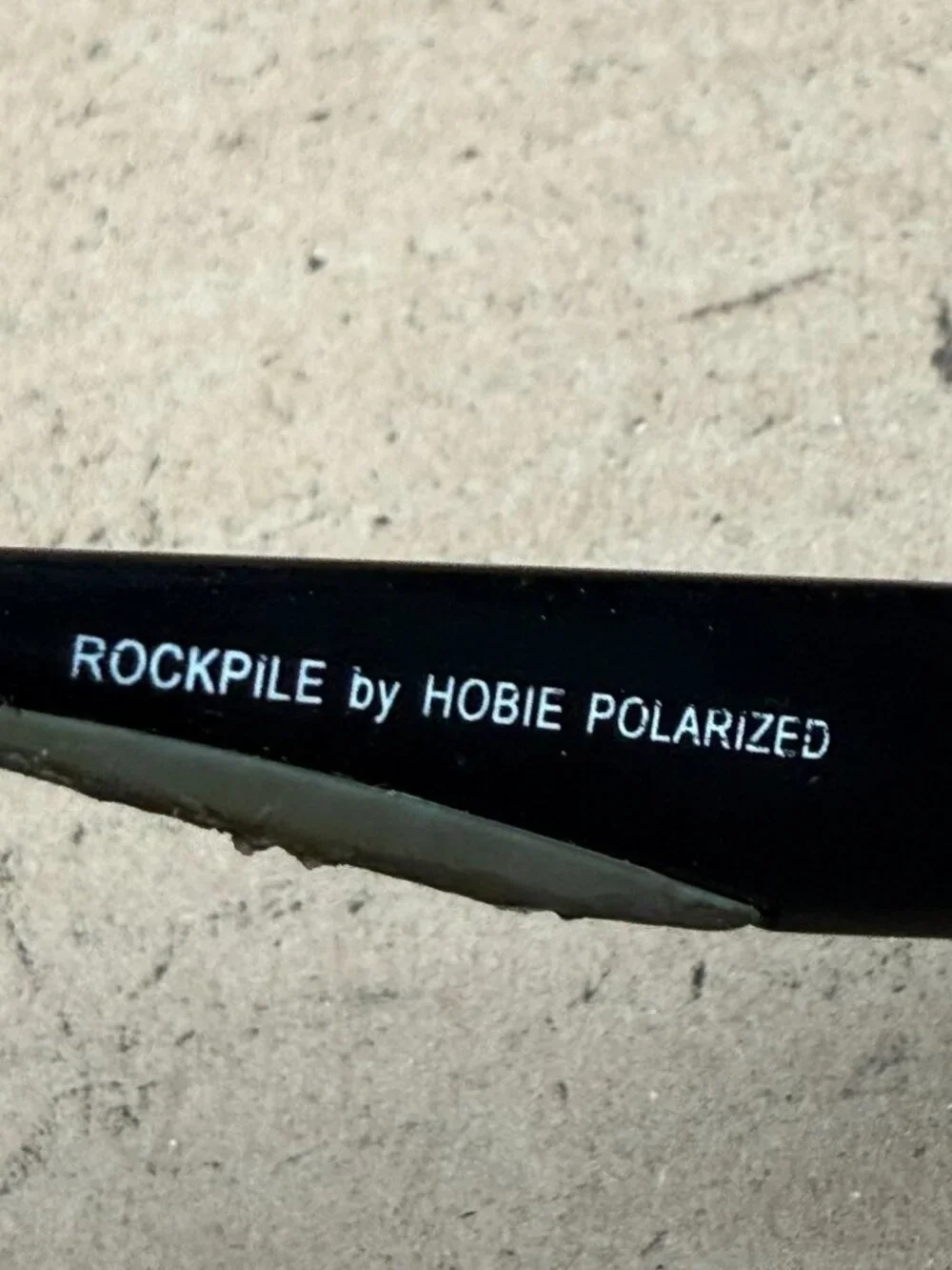 Men Hobie Rockpile Polarized Sunglasses Black Mirror Wrap Frame damage scratches